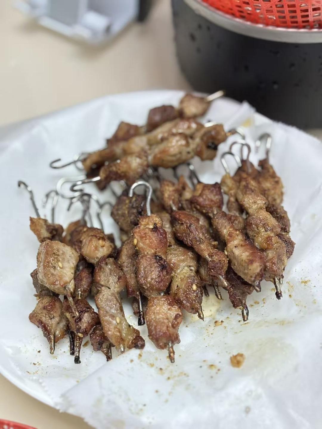 空气炸锅烤猪肉串