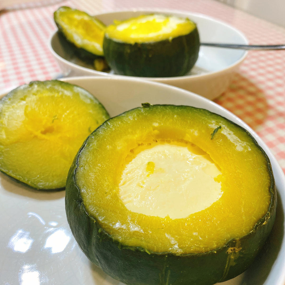 板栗贝贝南瓜@南瓜蒸蛋🎃简单快手