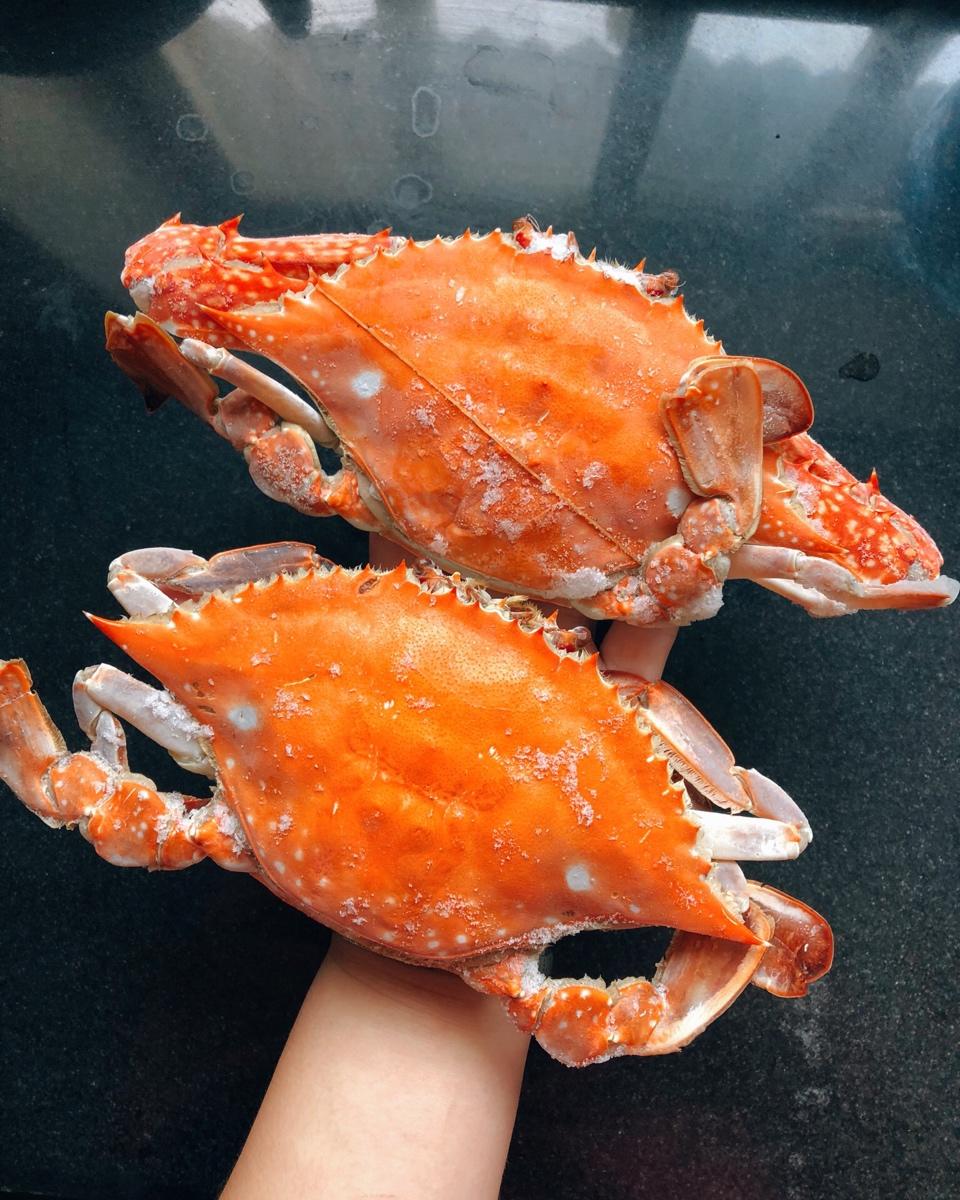 清蒸螃蟹（梭子蟹）