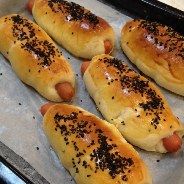 热狗面包卷