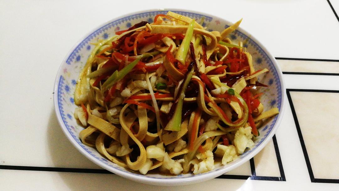 葱油豆腐皮