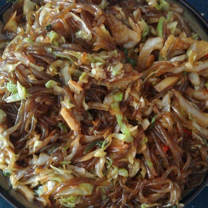 圆白菜炒粉条