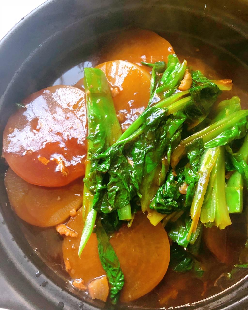 鲍汁萝卜煲，冬季温润的鲜甜味道