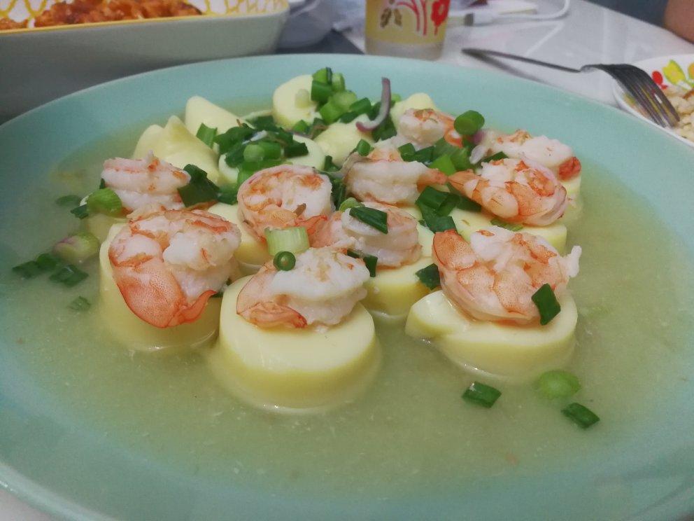日本豆腐蒸虾仁