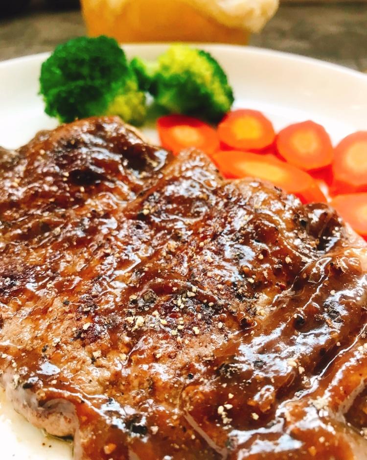 et妈做的黑椒牛排