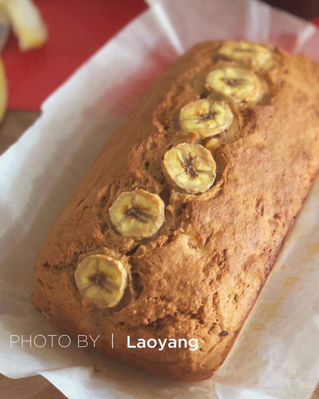 100%全谷物香蕉快手面包丨健康·烘焙
