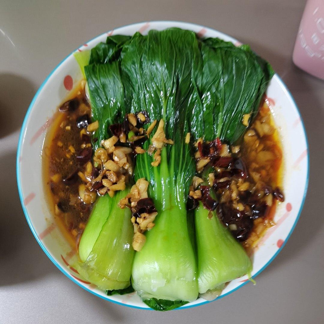 白灼油菜—年夜饭最受欢迎的素菜