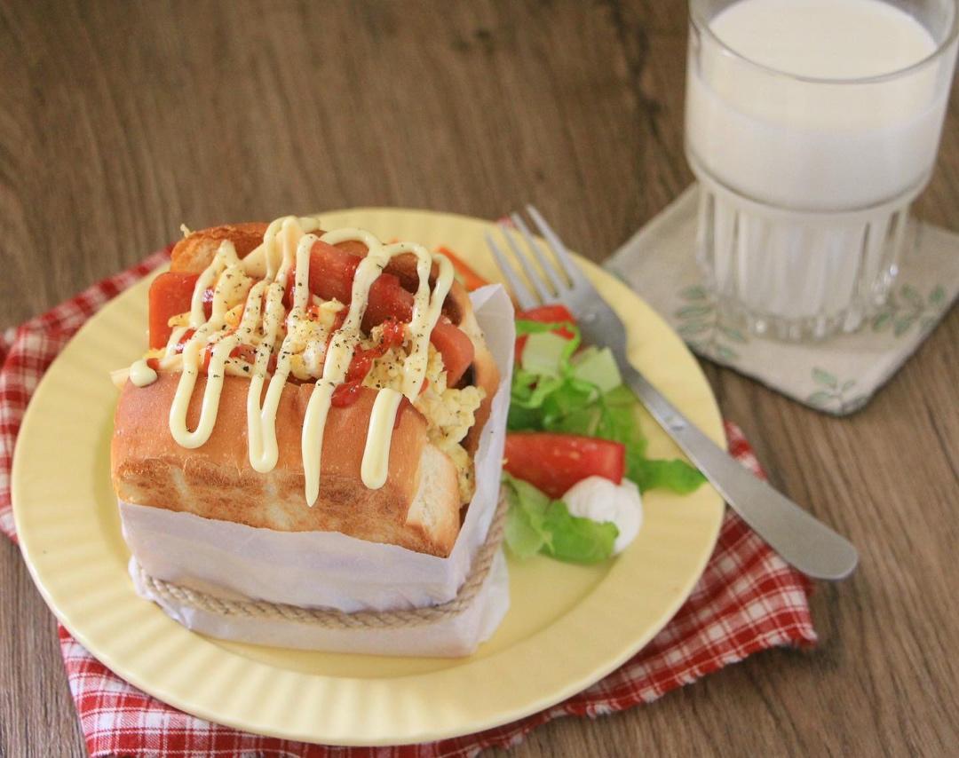 网红EGG DROP芝士厚蛋烧三明治 🥪『平底锅美食』