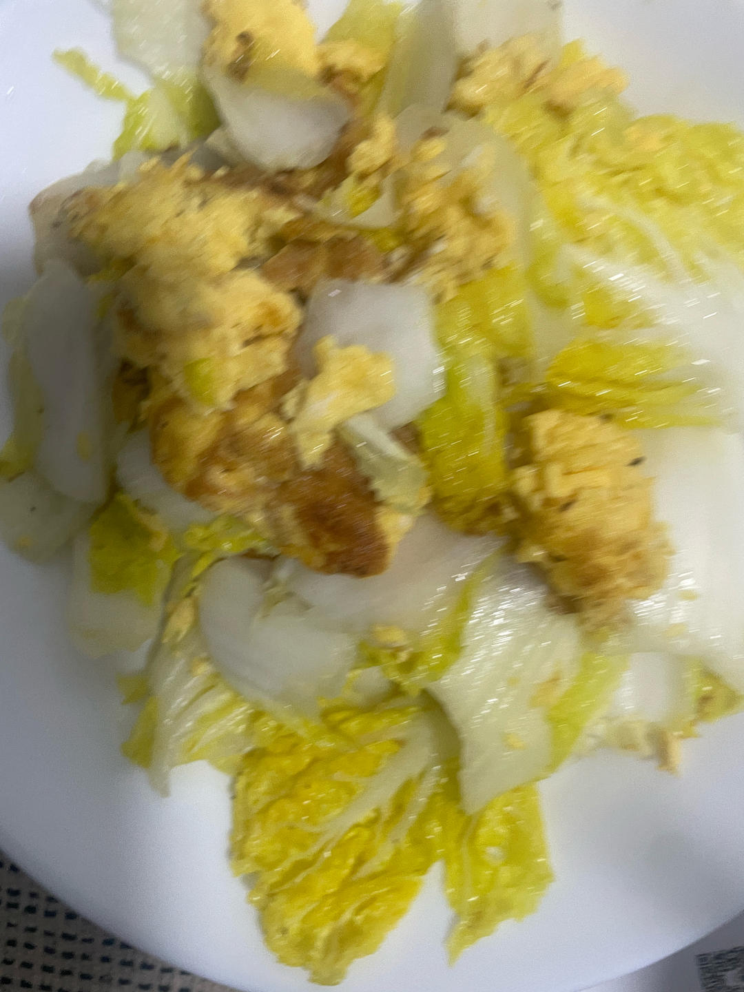家常白菜炒鸡蛋