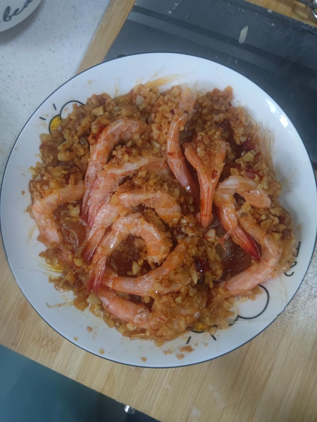 sh94做的蒜蓉蒸虾