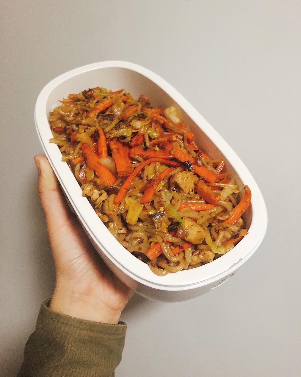 最好吃的鸡胸销魂炒面【健康家常菜】