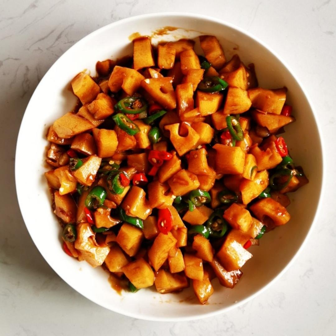 快手家常菜之酸辣藕丁，超级下饭‼