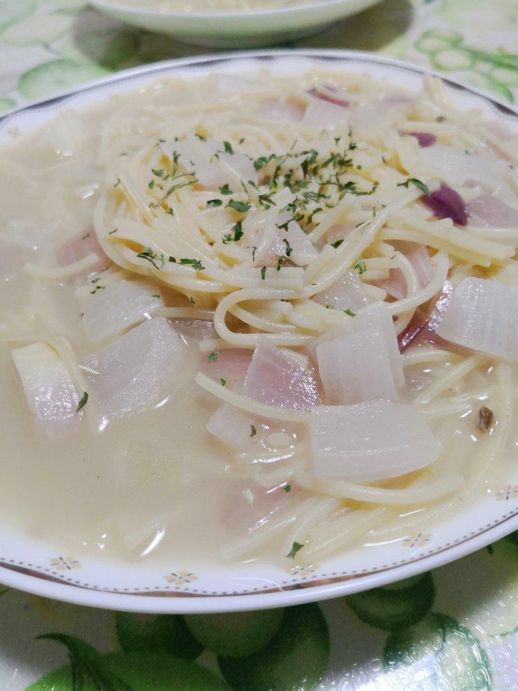 奶油蘑菇培根意大利面