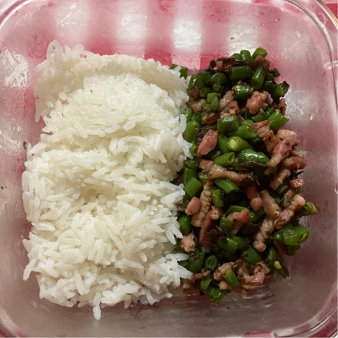 橄榄菜豆角肉沫（少油版）