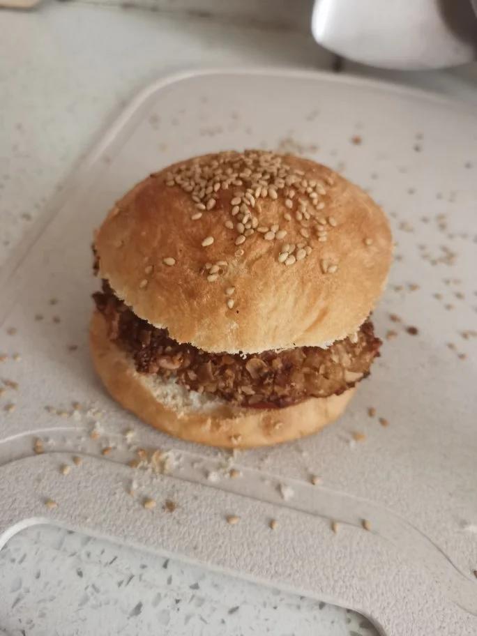 自制香辣鸡腿堡🍔比KFC的好吃‼️还简单