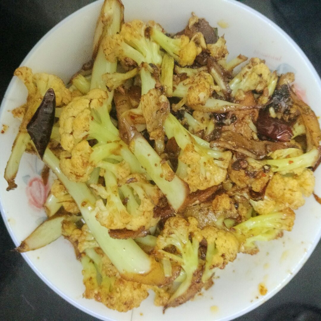 很“浪费”米饭的家常菜之一-------干锅菜花
