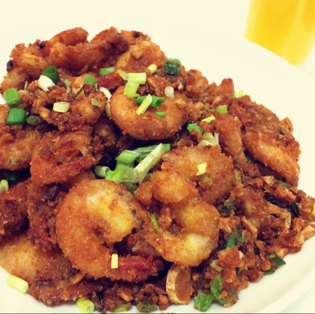 避风塘炒虾