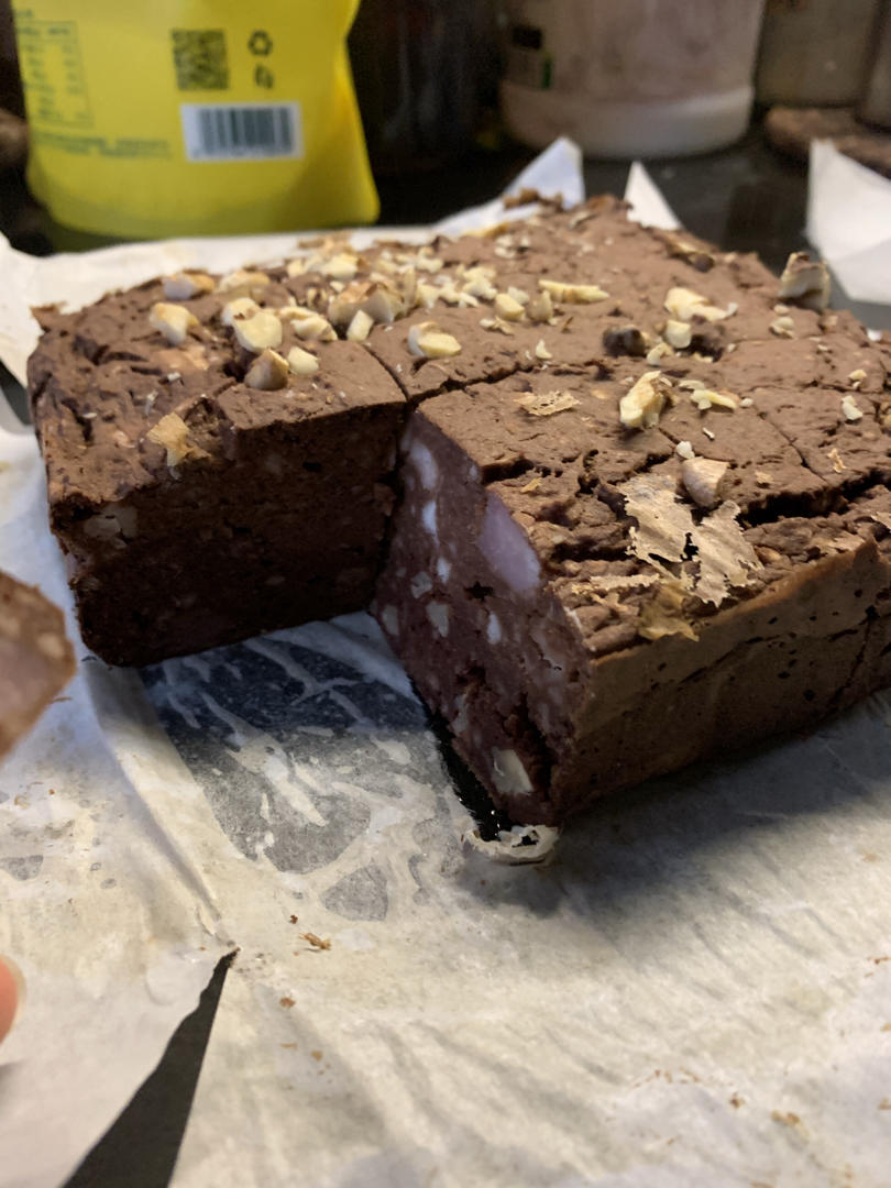 低卡芋头布朗尼