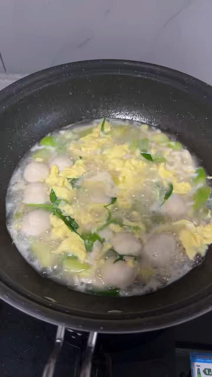 减脂餐——丝瓜鱼丸汤