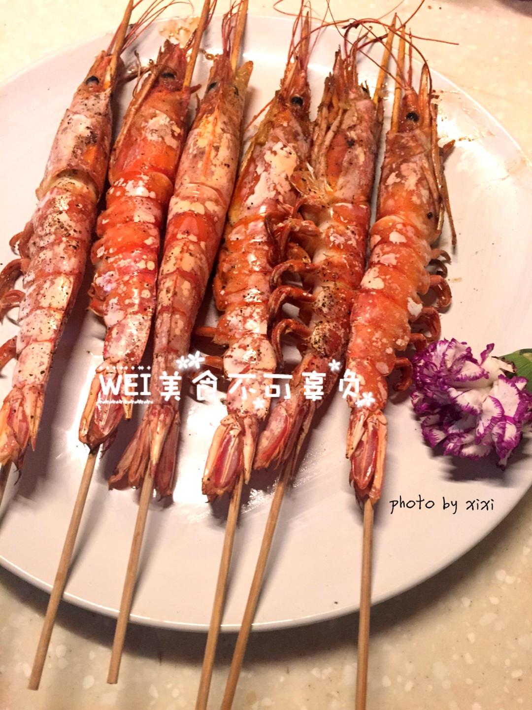 海盐烤西班牙大红虾的做法