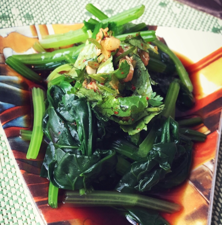 凉拌菠菜