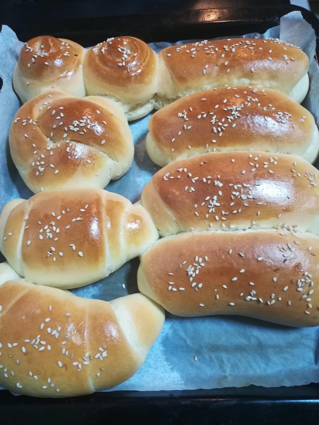 蜂蜜脆底小面包（无需黄油，面包粉，厨师机）