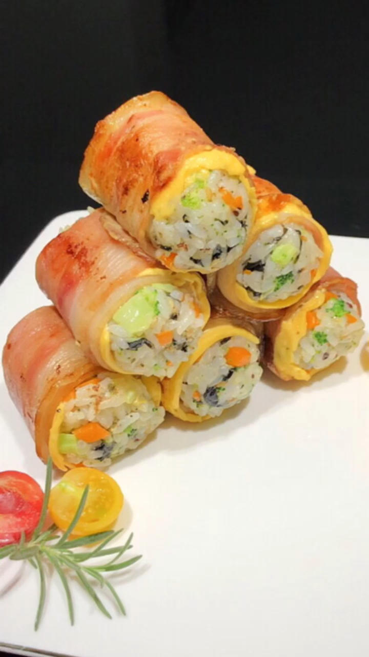 培根芝士饭团