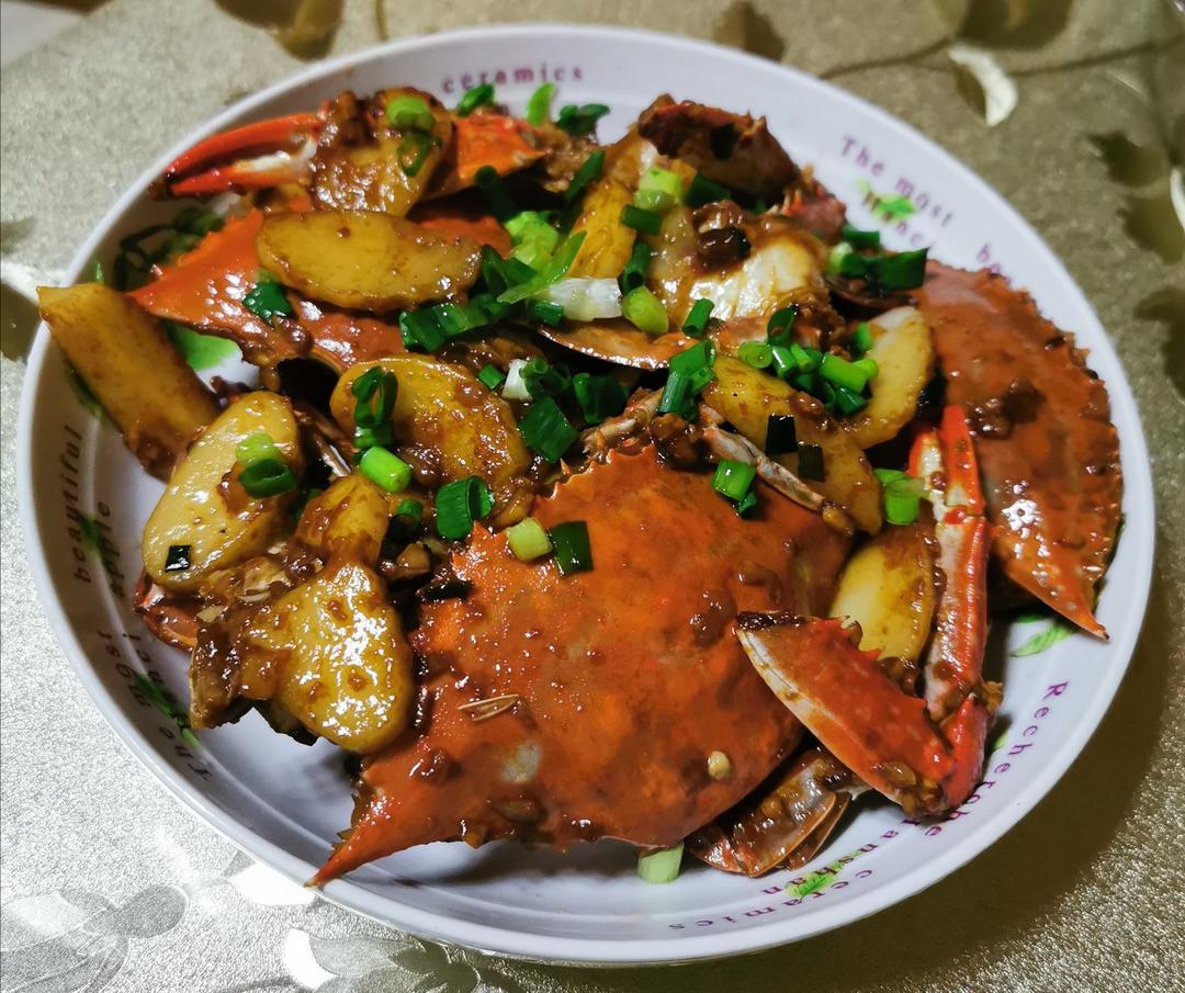 梭子蟹炒年糕