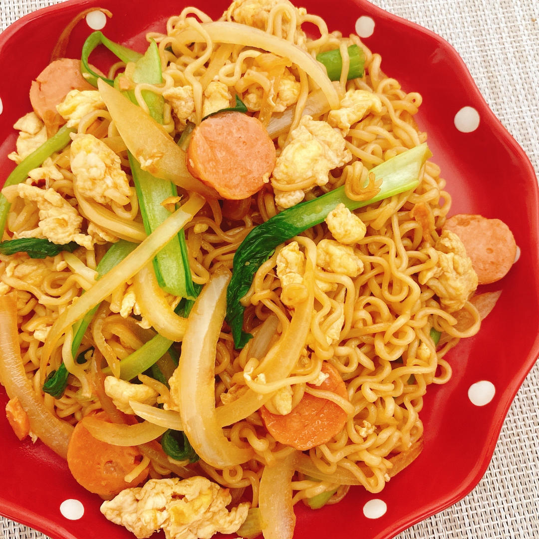 炒方便面￨幸福感爆棚