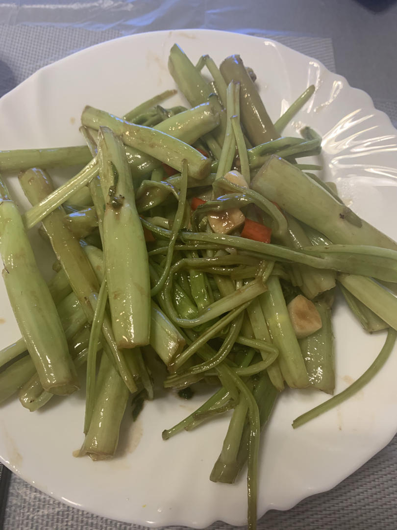 虾酱炒通菜梗