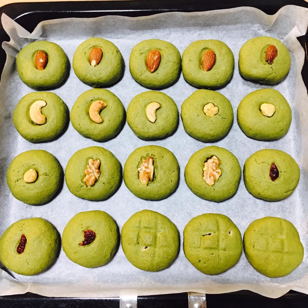 抹茶酥心软饼干（淡奶油无蛋无黄油版）