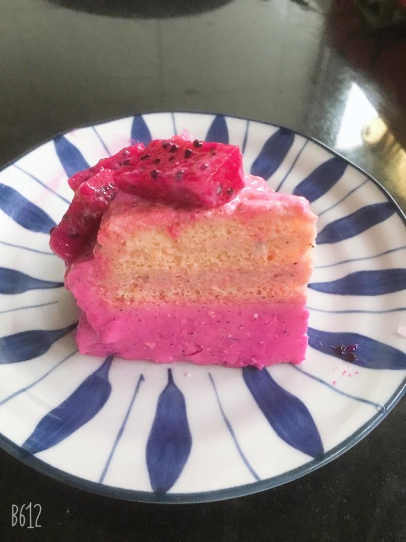 纯酸奶火龙果慕斯(无奶油)