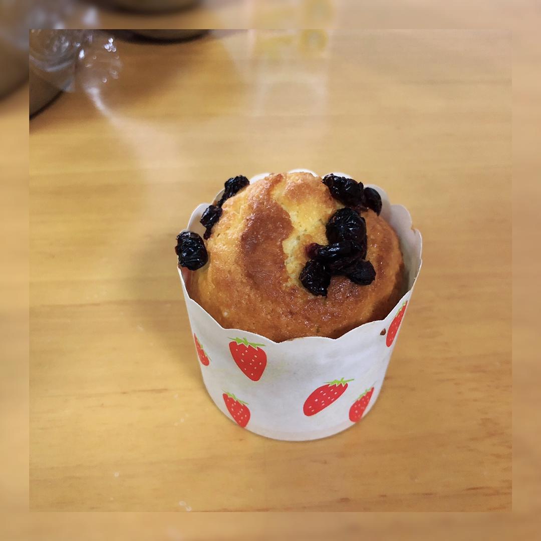 椰蓉蔓越莓马芬蛋糕——香喷喷的