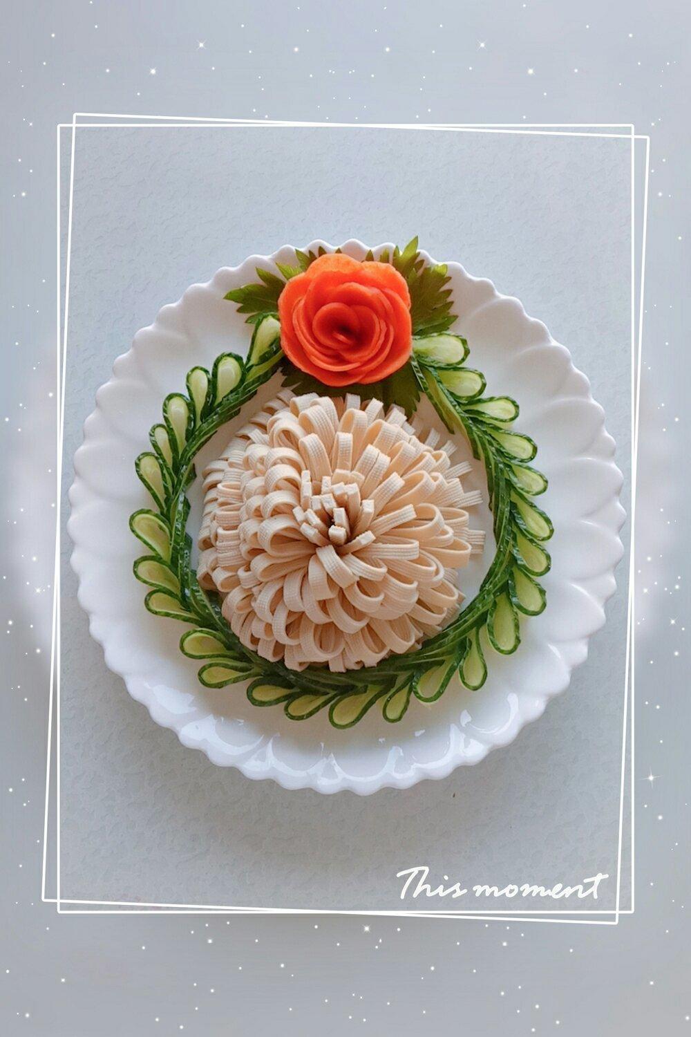 一念之间0820做的千张摆盘