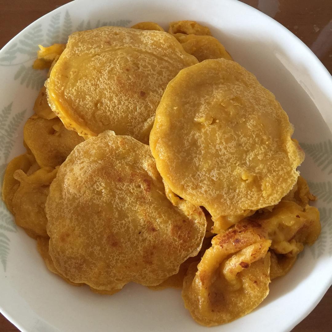 垂涎的金黄南瓜煎饼