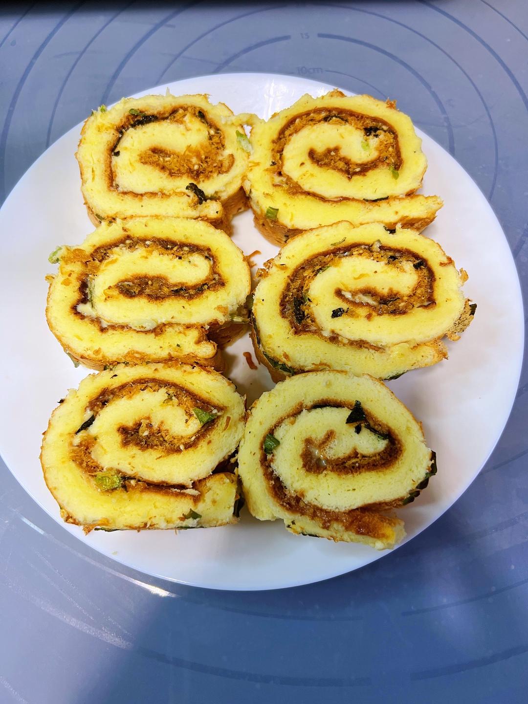 适合分享的肉松蛋糕卷的做法