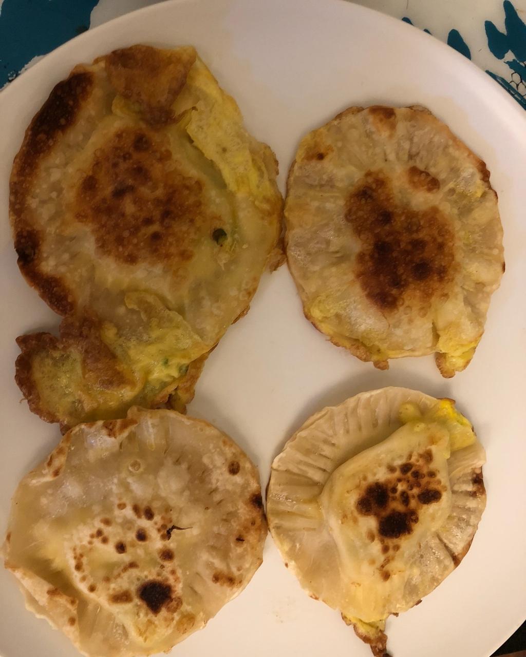 饺子皮葱油饼