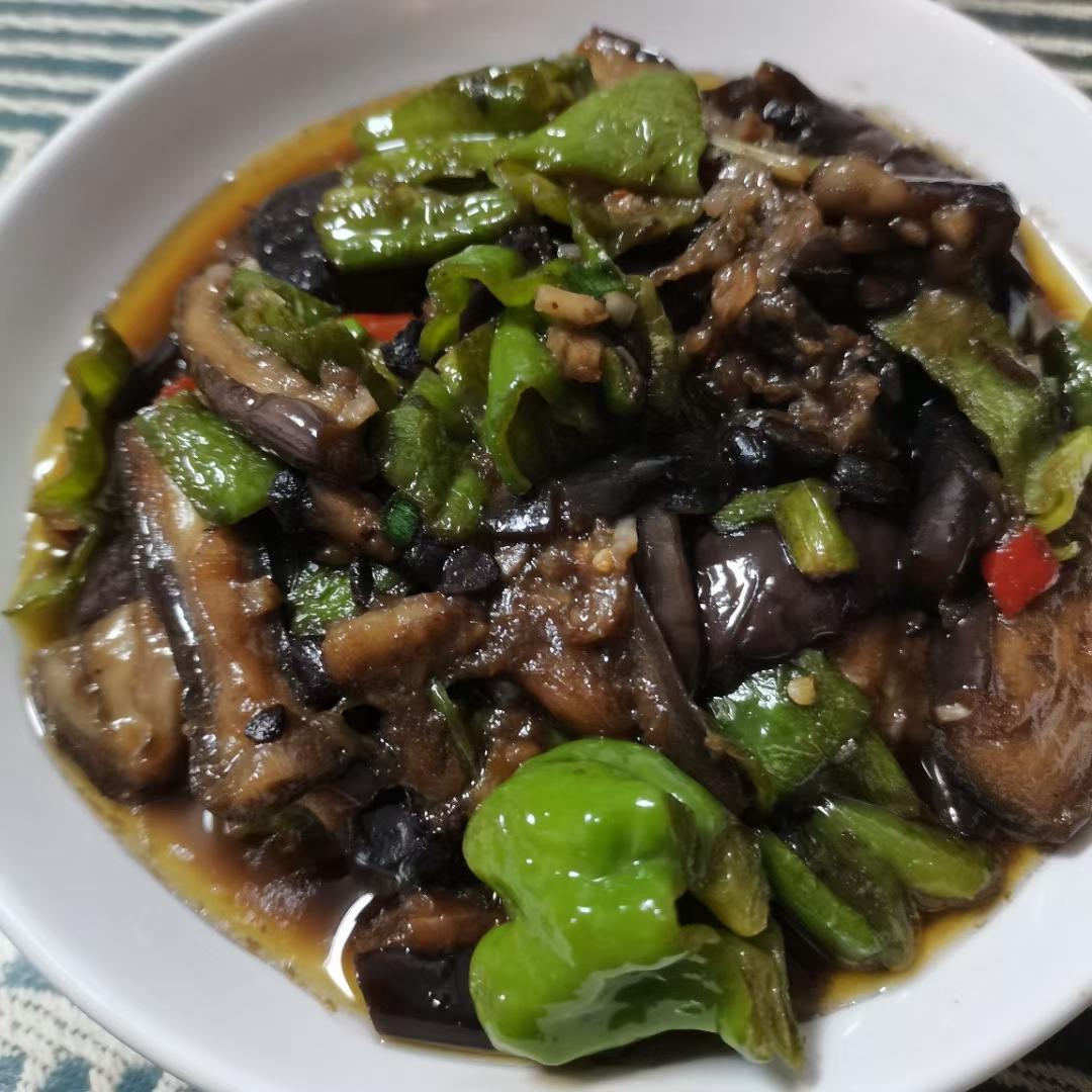 不用油炸的青椒茄子