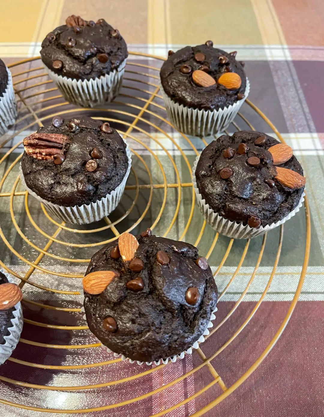 全麦黑巧香蕉马芬（附无麸质版）丨健康·烘焙