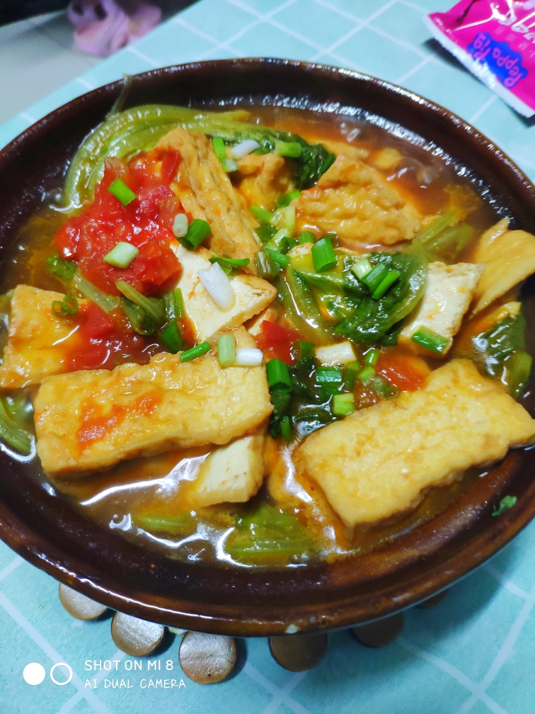 红烧豆腐煲（附砂锅开锅方法）的做法
