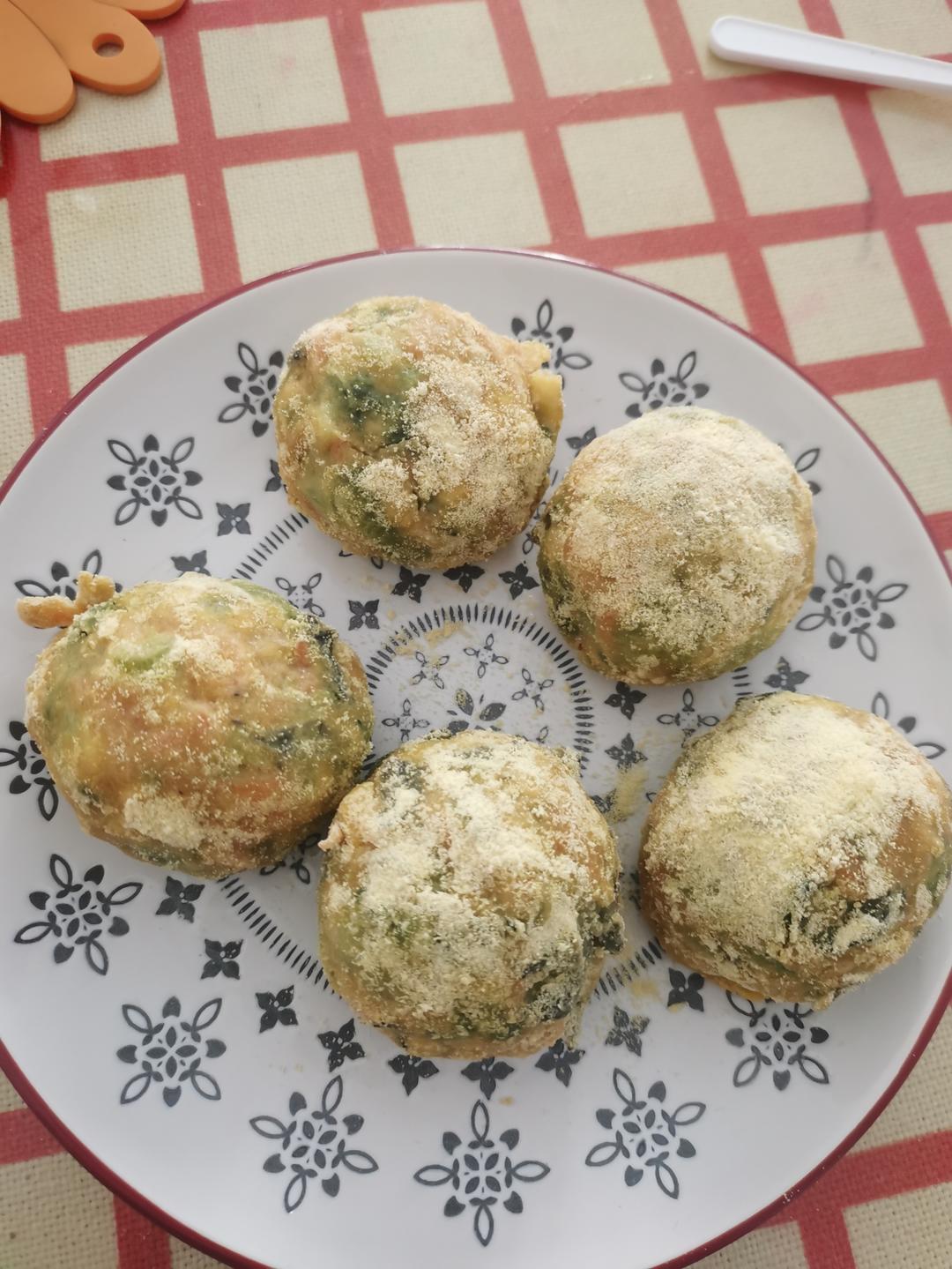 （减脂）玉米面菜团子