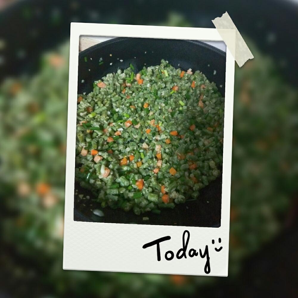 豆角麦饭的做法