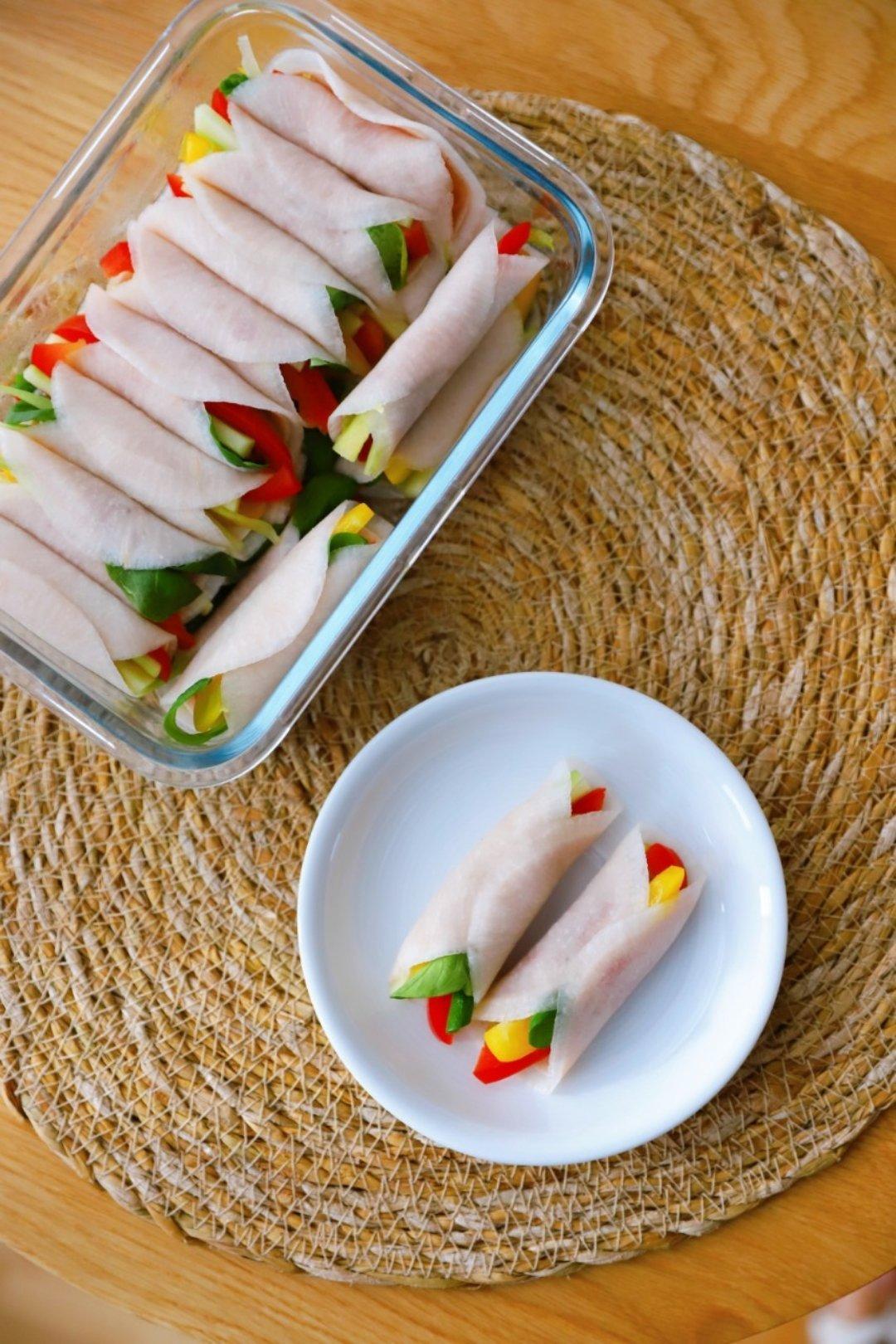 韩式萝卜泡菜卷