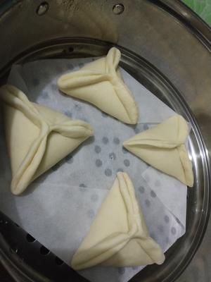 念念不忘的软糯黑米（紫糯米）馅糖三角、馒头包子、发面饼（一次发酵）的做法 步骤25