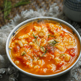 西红柿南瓜疙瘩汤