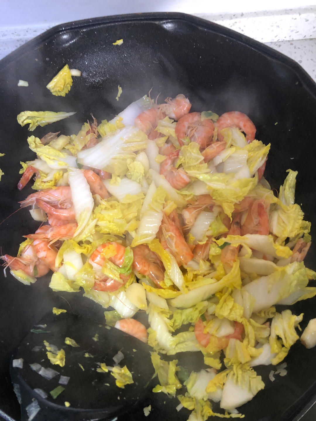 白菜炒虾