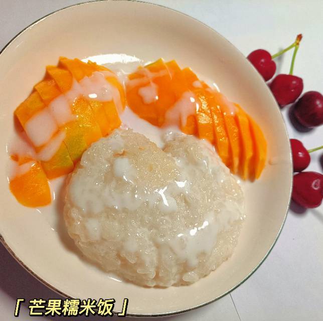 别出国啦，在家也能做芒果糯米饭🥭