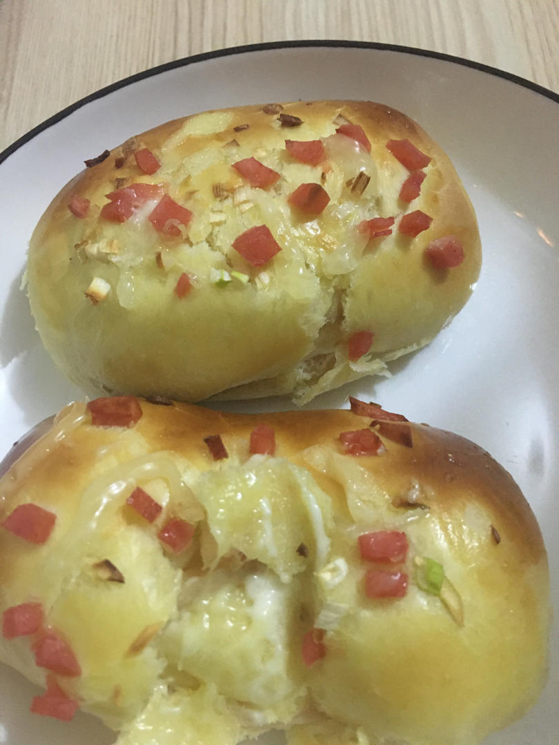 香葱火腿肉松面包