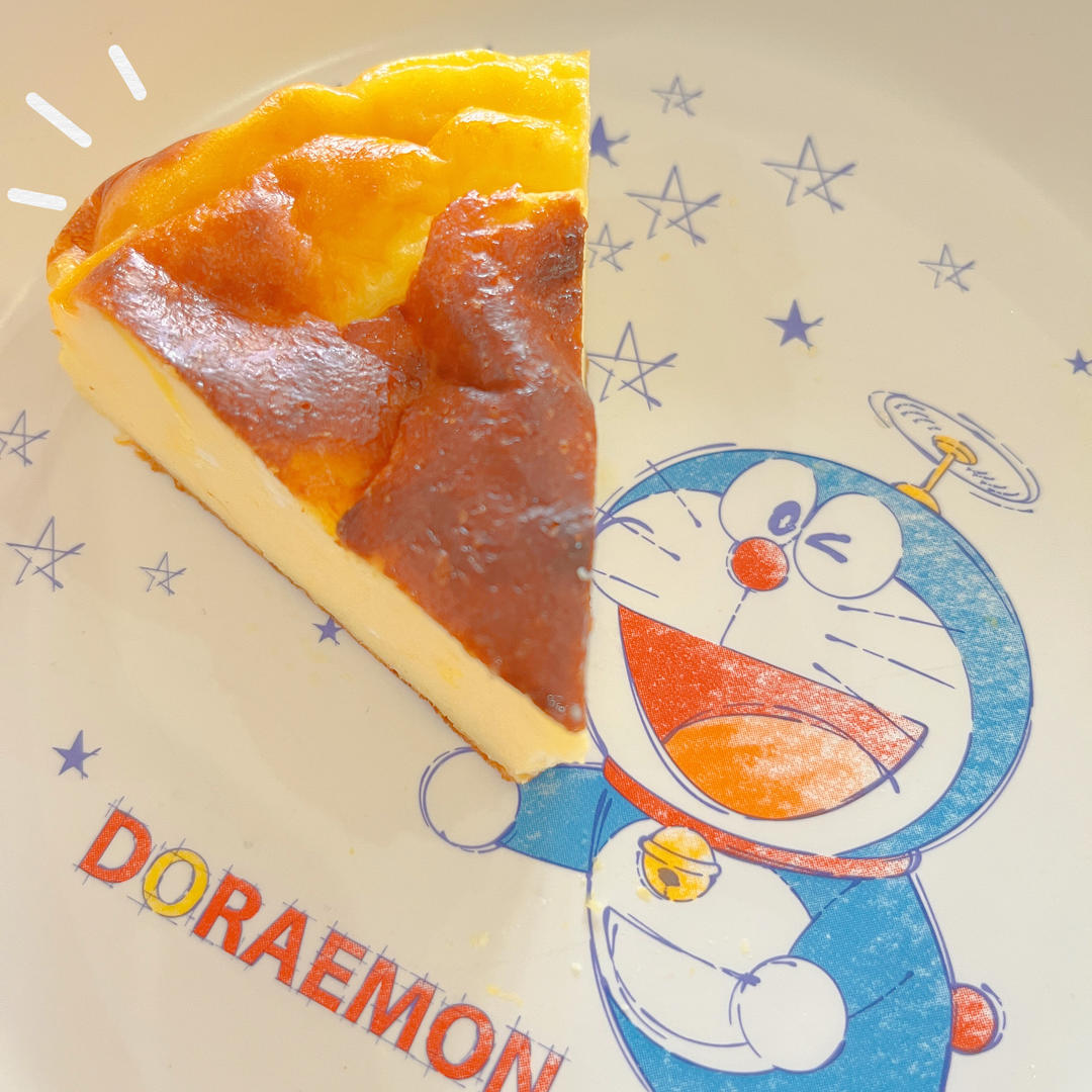 极简伪巴斯克|冰凉细腻芝士酸奶蛋糕|无油无面粉健康