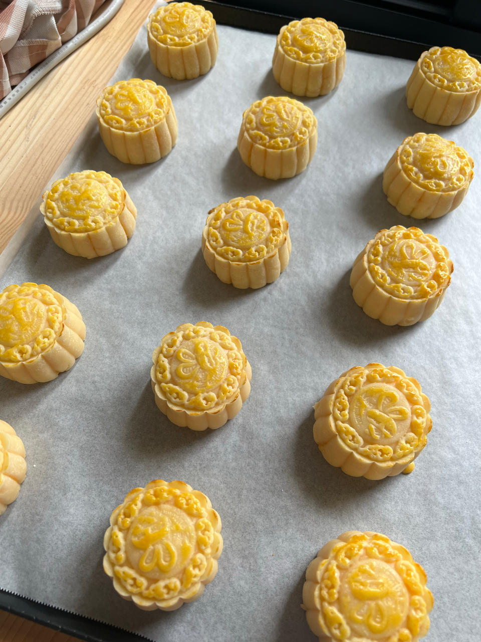 流心奶黄月饼（无吉士粉/转化糖浆版本）【曼食慢语】